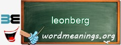 WordMeaning blackboard for leonberg